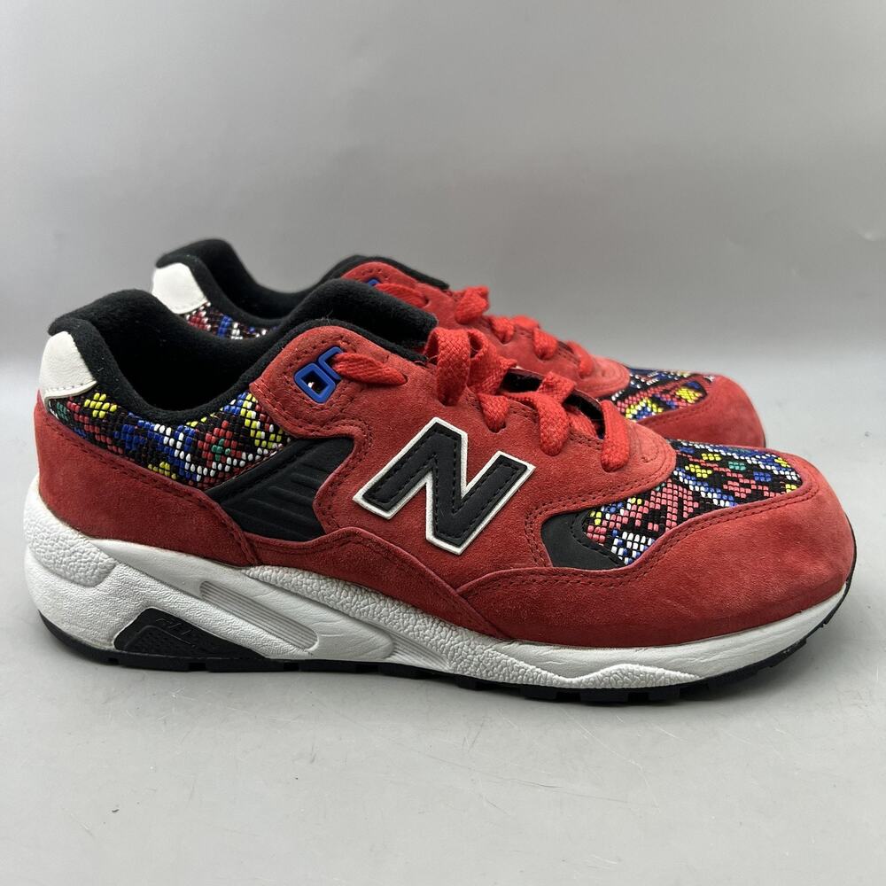 New Balance 580 Elite Edition Considered Chaos Shoes Women's 6.5 B Red Sneakers